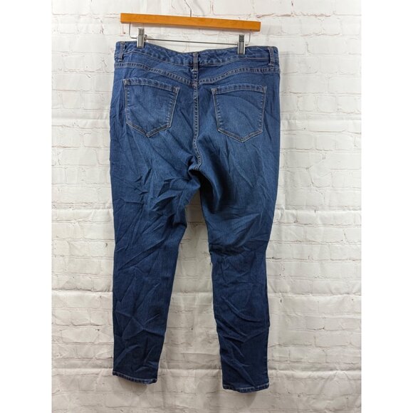 Nine West Jeans Womens Size 12 Blue Skinny Ankle Casual Streetwear Denim - Picture 2 of 7